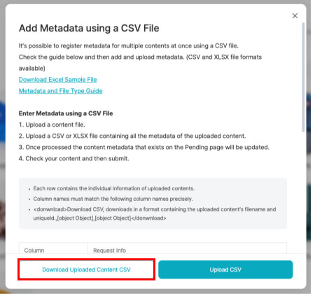 Register a Metadata file with/without Uniqueld – DesignHub Help Center